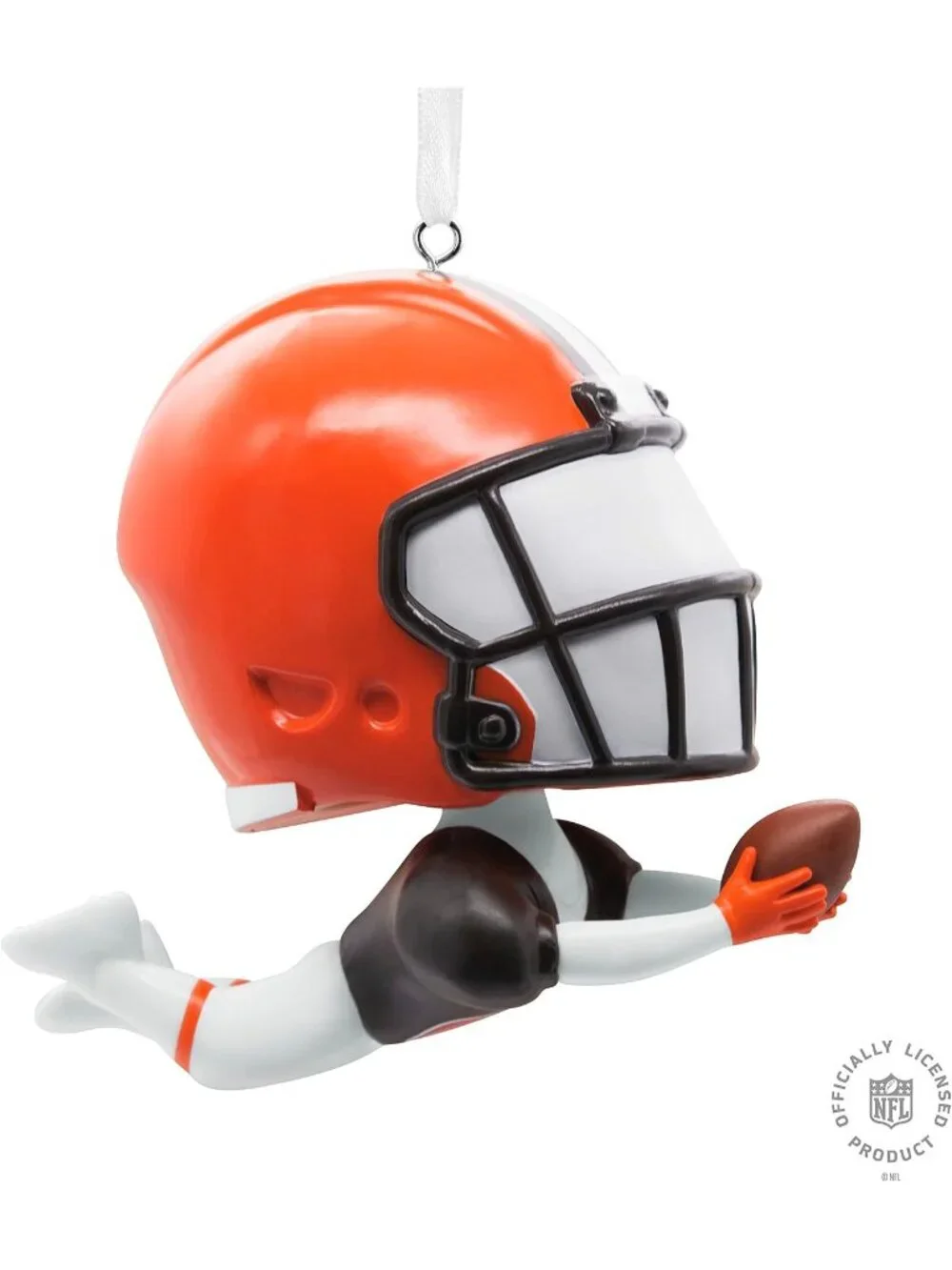Hallmark NFL Cleveland Browns Bobblehead Christmas Ornament